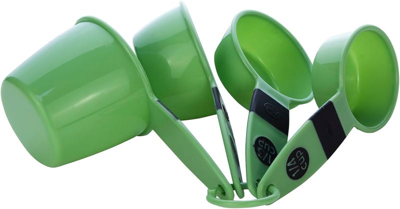 كويزين أرت طقم أكواب قياس 7 قطع، بيستو جرين، بولي بروبلين - Image 3